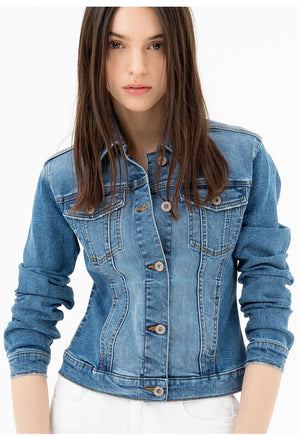 GIACCA REGULAR IN DENIM STRETCH CON LAVAGGIO MEDIO ART: FP21SJ4004D40802-349-FA-XS