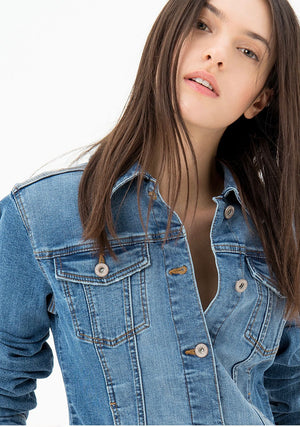 GIACCA REGULAR IN DENIM STRETCH CON LAVAGGIO MEDIO ART: FP21SJ4004D40802-349-FA-XS