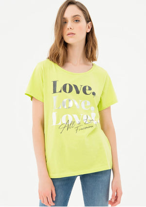 T-SHIRT BOYFRIEND FRACOMINA CON STAMPA LETTERING ART:FR21ST3025J40013-053-FA-XS