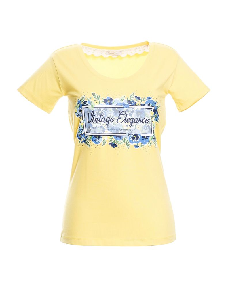 T-SHIRT ADERENTE CON STAMPA ART:FR20SP307________300-FA-M